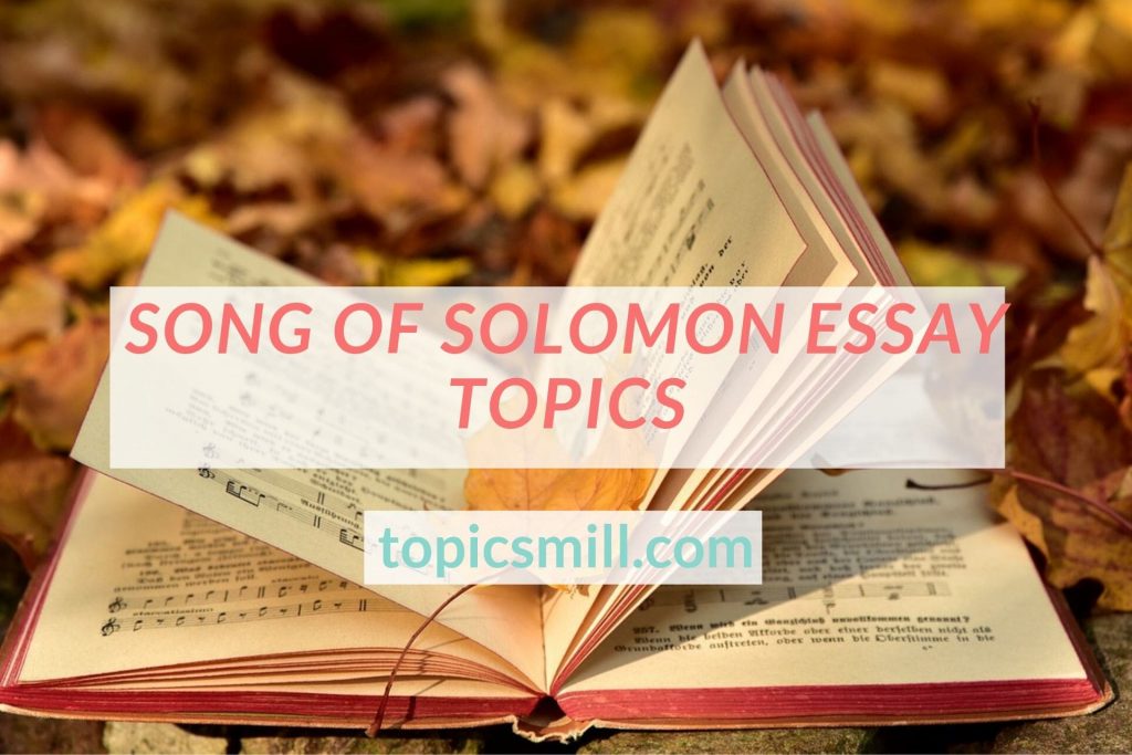 Song Of Solomon Essay Topics