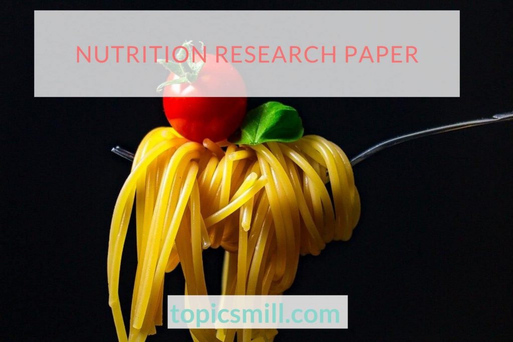 Nutrition Paper Topics